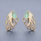 Butterfly Wing Casting Gold Stud Earrings