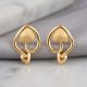 Modern Blossom Gold Stud Earrings