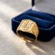 Stylish Mayil Signet Gold Ring