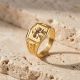 22 CT Modern Lovebirds Gold Ring
