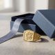 Bold Avian Signet Gold Ring