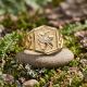 Petal Crest Gold Ring