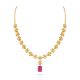 Elegant Floral Silver Necklace