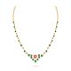 Leaf Design Silver Necklace Set