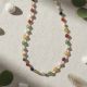 Multi-Gemstone Beaded Silver Malai
