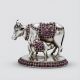 Traditional Silver Kamadhenu Idol