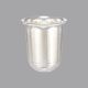 Traditional silver tumbler