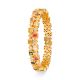Silver Bangle With Gold Plated