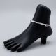 Plain Enamel Silver Anklet