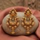 Antique Goddess Lakshmi Silver Drops