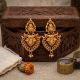 Lakshmi Motif Antique Silver Drops