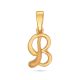 Stylish B Letter Gold Pendant