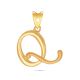 Stylish Q Letter Gold Pendant