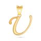 Stylish V Letter Gold Pendant