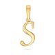 Letter S Gold Pendant