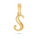 Letter S Gold Pendant