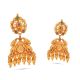 Bridal Wear Gold Jhumka Earring