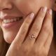 Trendy Heart Rose Gold Diamond Ring