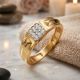 Classic Bold Diamond Gold Ring