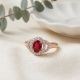 Classical Stone Rose Diamond Ring