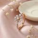 Elegant Bridal Rose Diamond Ring