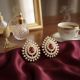 Traditional Wedding Gold Stone Stud