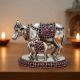 Traditional Silver Kamadhenu Idol