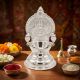 Traditional Silver Lakshmi Vilaku 
